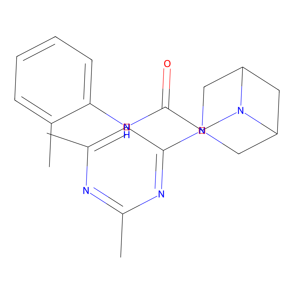 2-[3-(2,6-dimethylpyrimidin-4-yl)-3,6-diazabicyclo[3.1.1]heptan-6-yl]-N-(2-methylphenyl)acetamide molecular structure, CAS 3054595-40-0