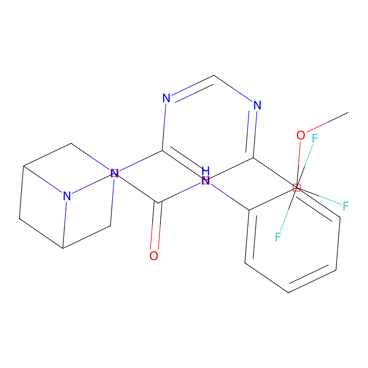 N-(2-methoxyphenyl)-2-[3-[6-(trifluoromethyl)pyrimidin-4-yl]-3,6-diazabicyclo[3.1.1]heptan-6-yl]acetamide molecular structure, CAS 3054595-52-4