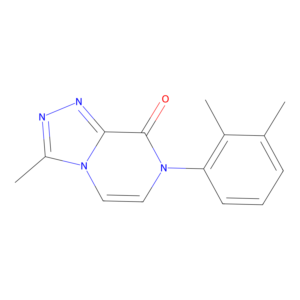 7-(2,3-dimethylphenyl)-3-methyl-7H,8H-[1,2,4]triazolo[4,3-a]pyrazin-8-one molecular structure, CAS 3054596-12-9