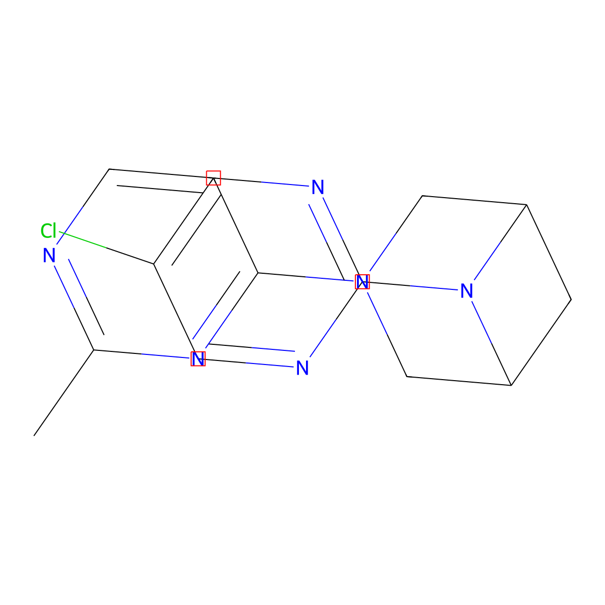 6-(5-Chloropyrimidin-2-yl)-3-(2-methylpyrimidin-4-yl)-3,6-diazabicyclo[3.1.1]heptane molecular structure, CAS 3054599-17-3