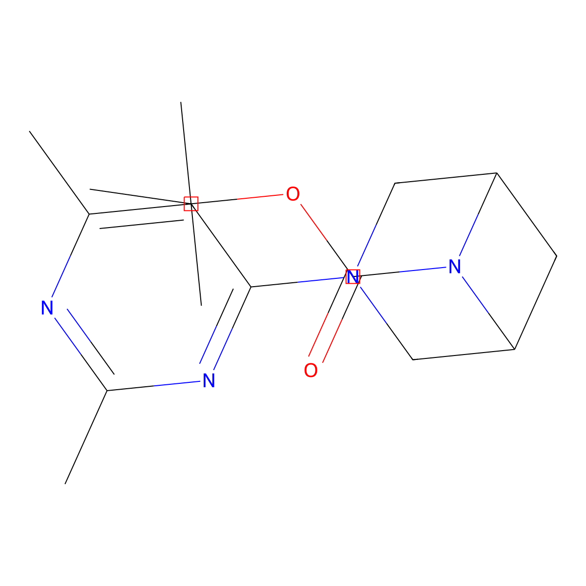 Tert-butyl 3-(2,6-dimethylpyrimidin-4-yl)-3,6-diazabicyclo[3.1.1]heptane-6-carboxylate molecular structure, CAS 3054599-34-4
