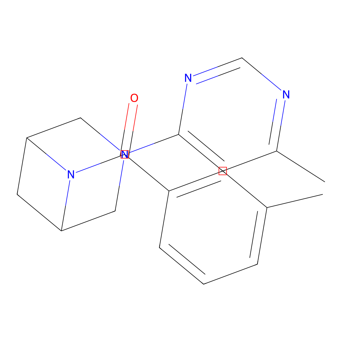 6-(3-Methylbenzoyl)-3-(6-methylpyrimidin-4-yl)-3,6-diazabicyclo[3.1.1]heptane molecular structure, CAS 3054601-29-2