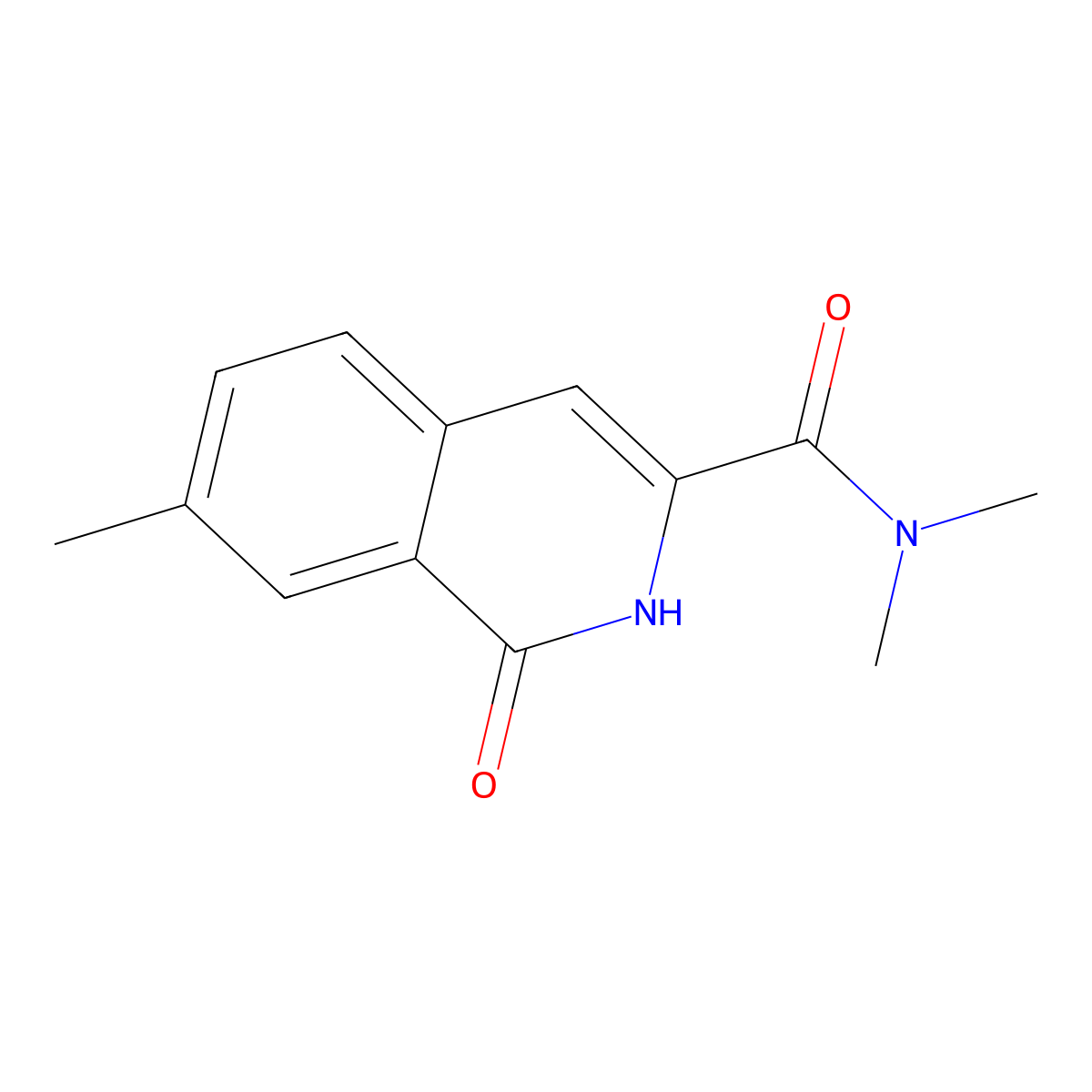 N,N,7-trimethyl-1-oxo-1,2-dihydroisoquinoline-3-carboxamide molecular structure, CAS 3054601-37-2