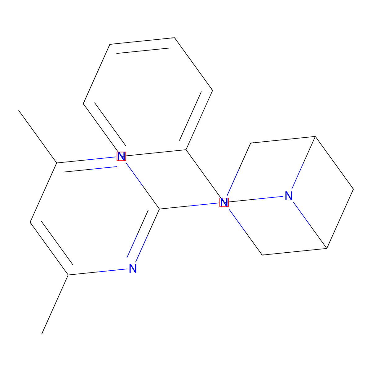 6-Benzyl-3-(4,6-dimethylpyrimidin-2-yl)-3,6-diazabicyclo[3.1.1]heptane molecular structure, CAS 3054602-91-1