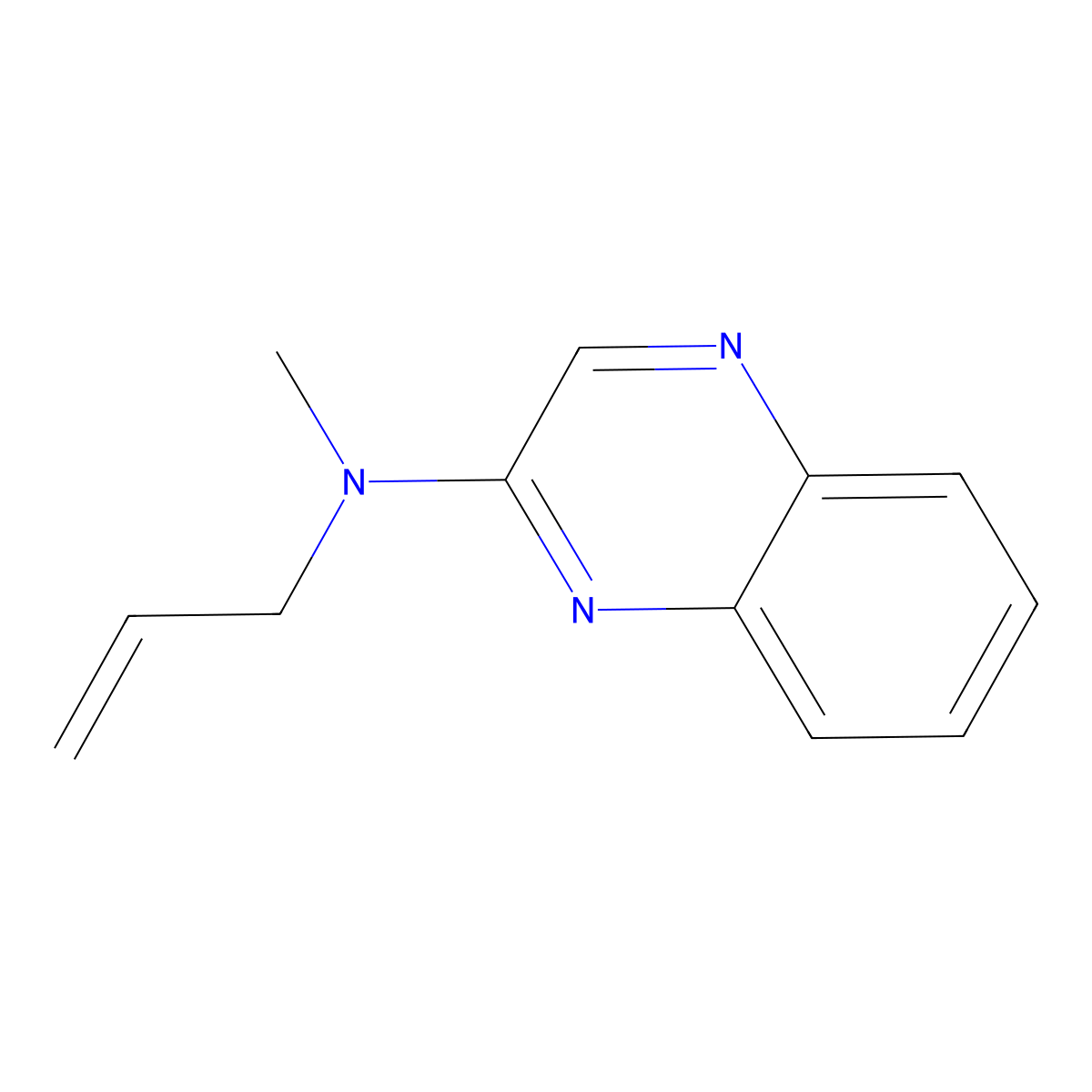 N-methyl-N-(prop-2-en-1-yl)quinoxalin-2-amine molecular structure, CAS 3054603-09-4