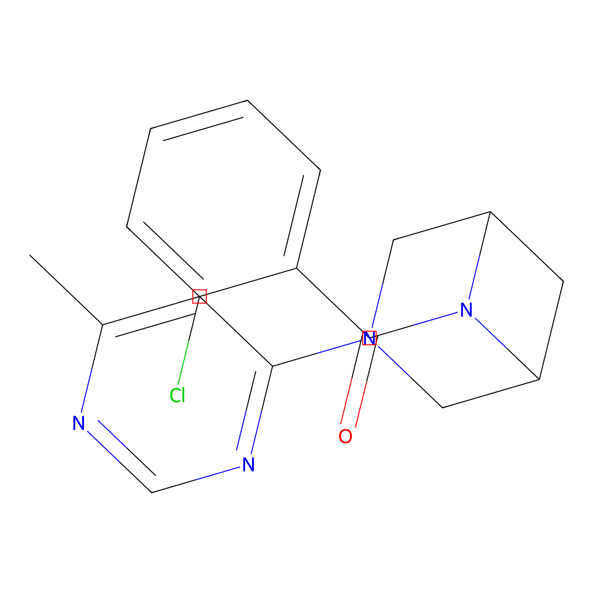 6-(2-Chlorobenzoyl)-3-(6-methylpyrimidin-4-yl)-3,6-diazabicyclo[3.1.1]heptane molecular structure, CAS 3054603-60-7