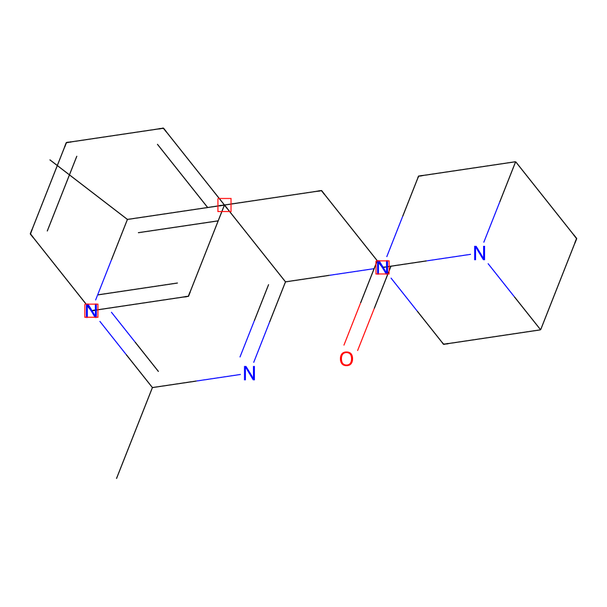 1-[3-(2,6-Dimethylpyrimidin-4-yl)-3,6-diazabicyclo[3.1.1]heptan-6-yl]-2-phenylethan-1-one molecular structure, CAS 3054605-10-3