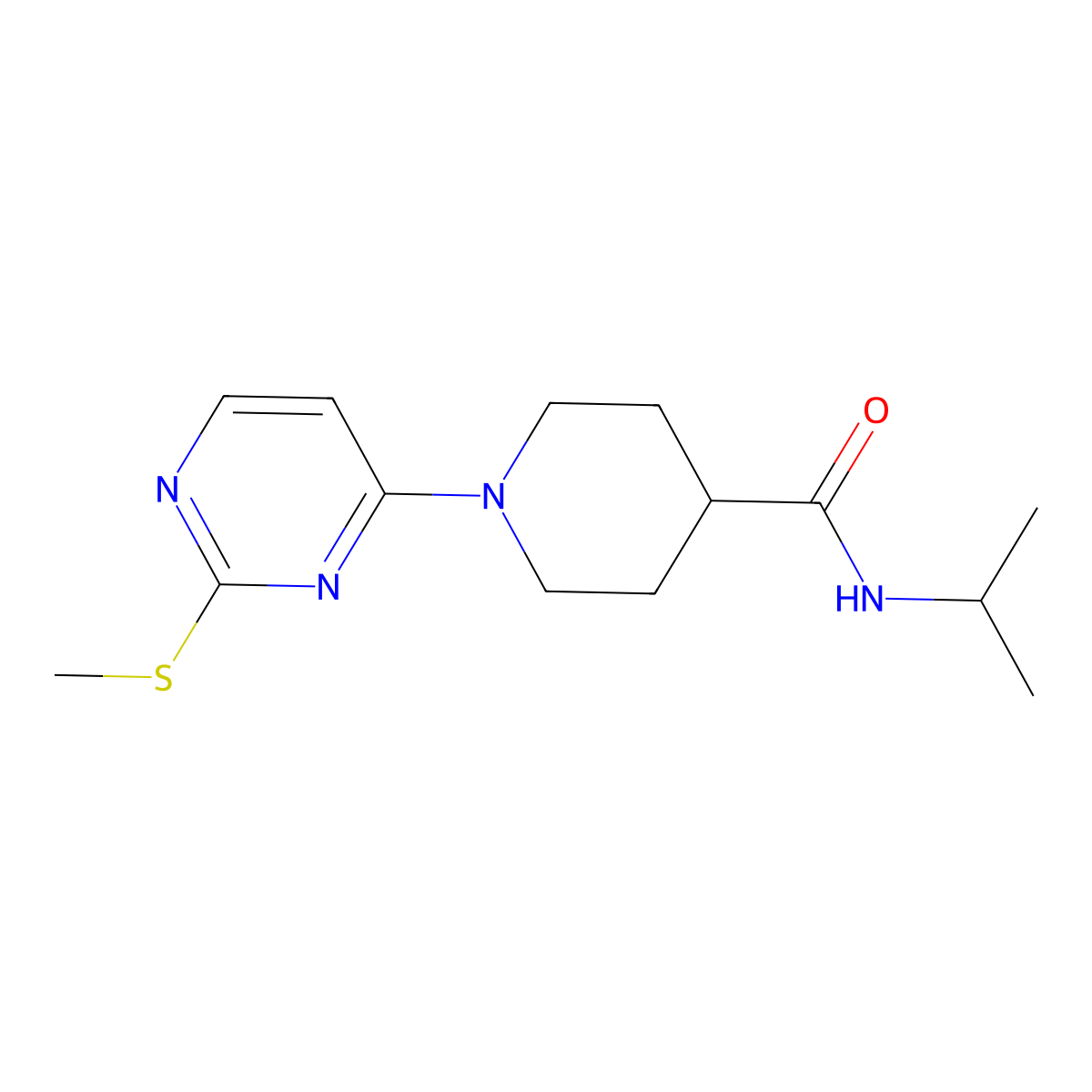 1-{7-methylthieno[3,2-d]pyrimidin-4-yl}-N-(oxan-4-yl)piperidine-4-carboxamide molecular structure, CAS 3054605-78-3