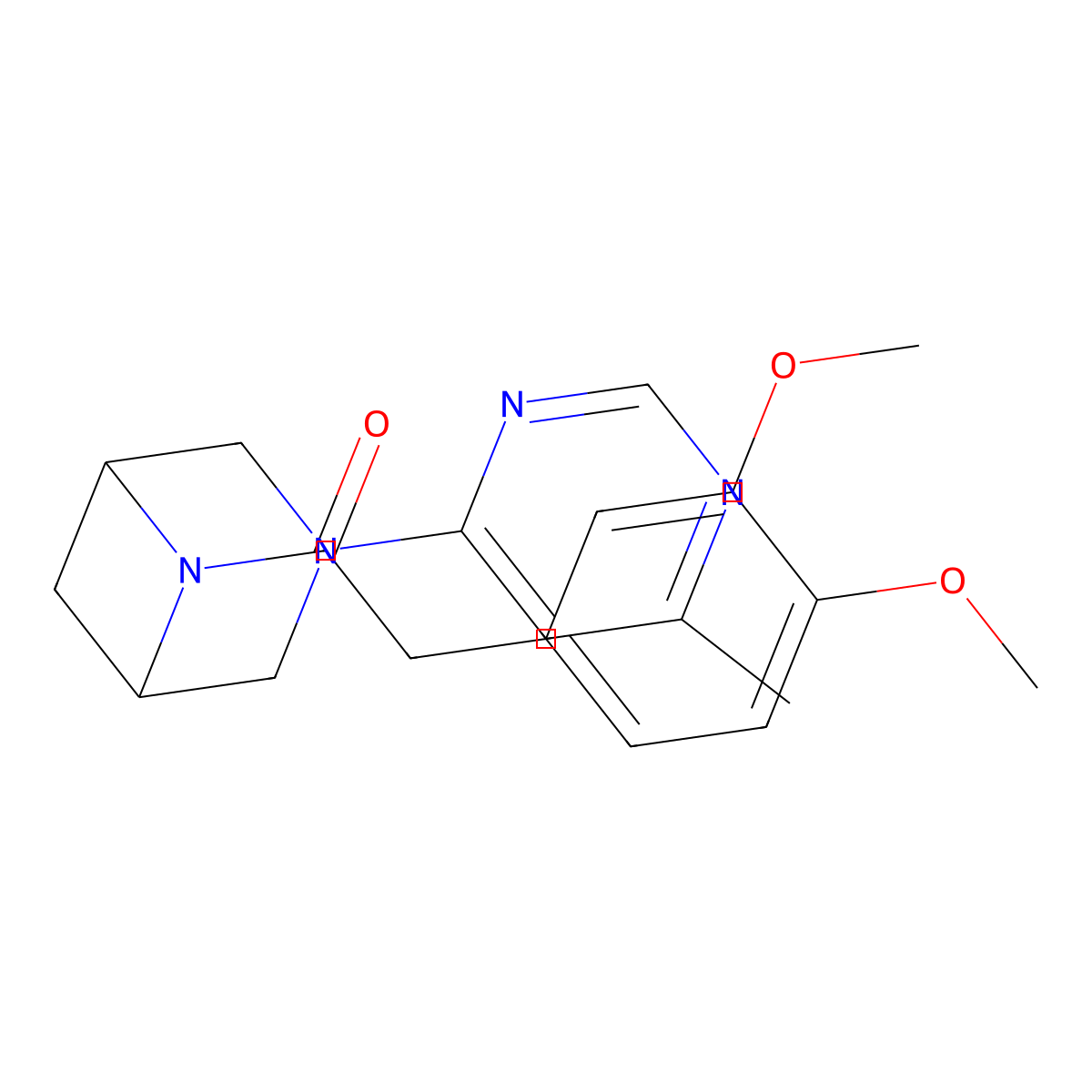 2-(3,4-Dimethoxyphenyl)-1-[3-(6-methylpyrimidin-4-yl)-3,6-diazabicyclo[3.1.1]heptan-6-yl]ethan-1-one molecular structure, CAS 3054606-70-8