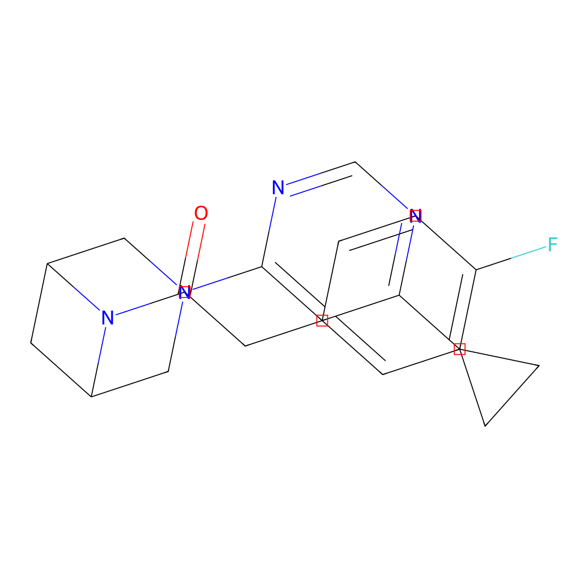 1-[3-(6-Cyclopropylpyrimidin-4-yl)-3,6-diazabicyclo[3.1.1]heptan-6-yl]-2-(4-fluorophenyl)ethan-1-one molecular structure, CAS 3054607-67-6