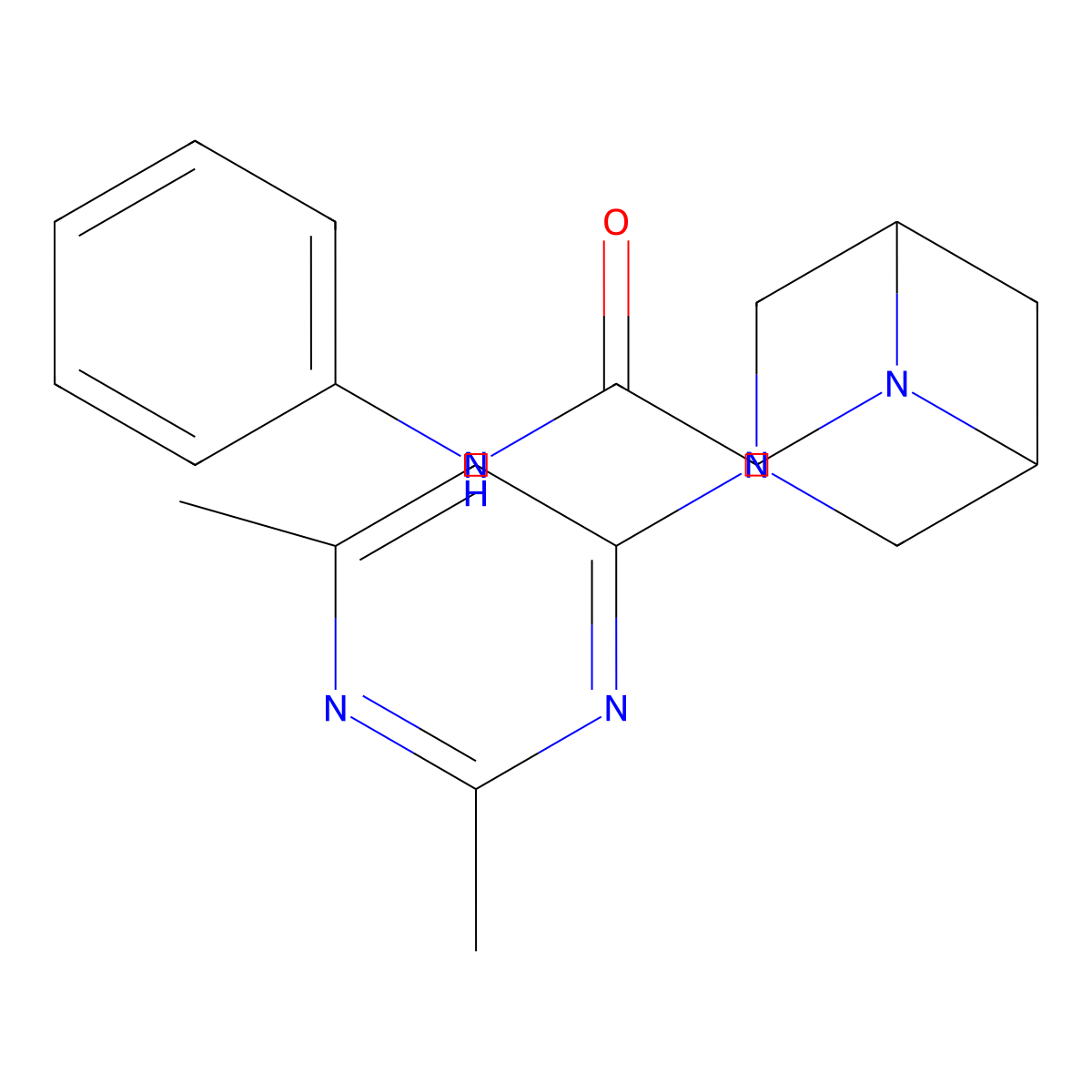 2-[3-(2,6-dimethylpyrimidin-4-yl)-3,6-diazabicyclo[3.1.1]heptan-6-yl]-N-phenylacetamide molecular structure, CAS 3054608-04-4