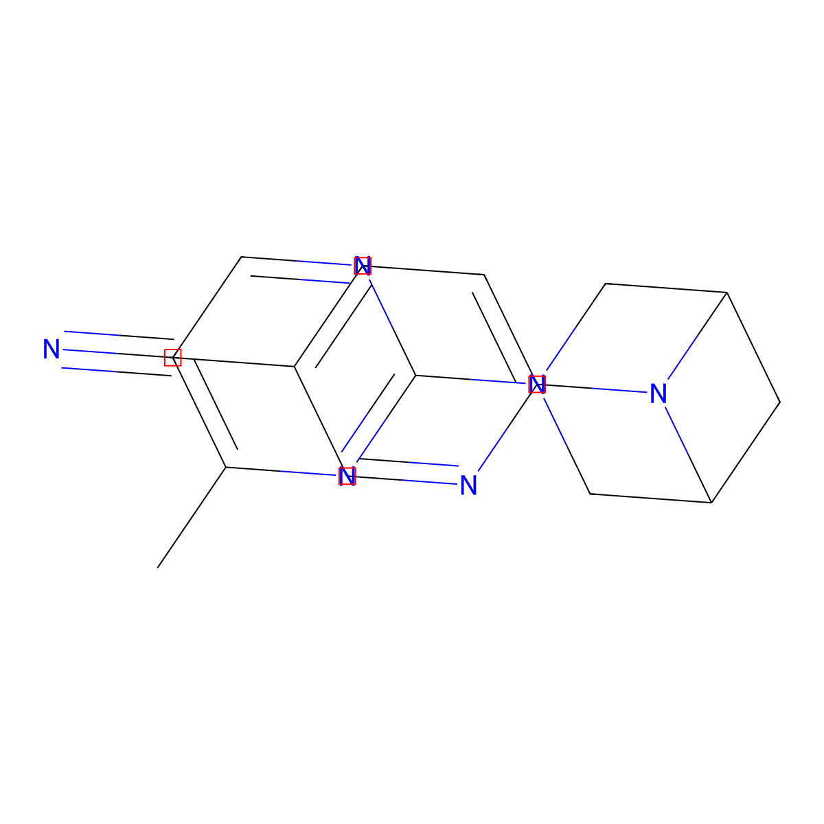 6-[3-(4-Methylpyrimidin-2-yl)-3,6-diazabicyclo[3.1.1]heptan-6-yl]pyridine-3-carbonitrile molecular structure, CAS 3054608-50-0