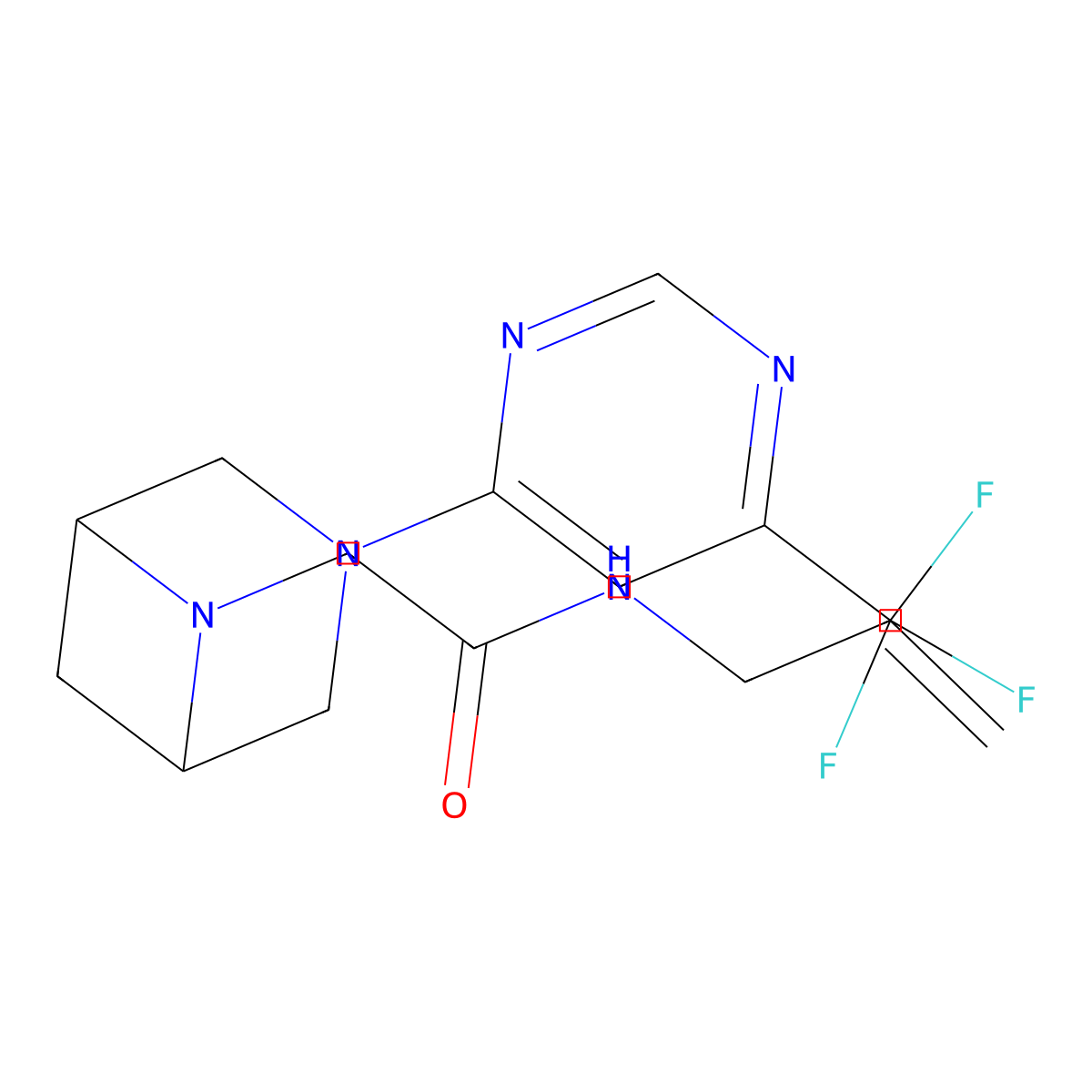 N-(prop-2-en-1-yl)-2-{3-[6-(trifluoromethyl)pyrimidin-4-yl]-3,6-diazabicyclo[3.1.1]heptan-6-yl}acetamide molecular structure, CAS 3054609-29-6