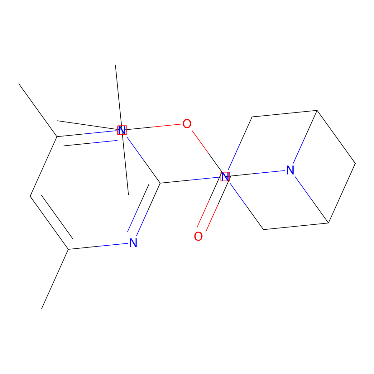 Tert-butyl 3-(4,6-dimethylpyrimidin-2-yl)-3,6-diazabicyclo[3.1.1]heptane-6-carboxylate molecular structure, CAS 3054610-14-6