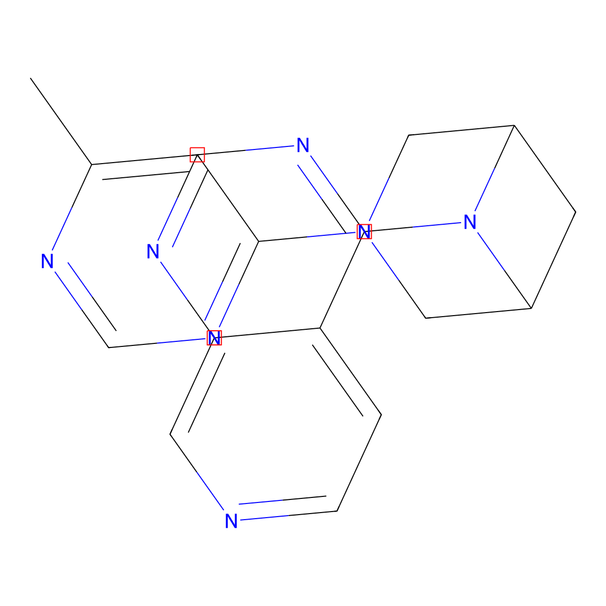 3-(6-Methylpyrimidin-4-yl)-6-{pyrido[3,4-d]pyrimidin-4-yl}-3,6-diazabicyclo[3.1.1]heptane molecular structure, CAS 3054610-25-9