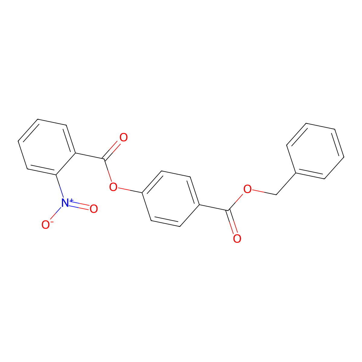 4-[(Benzyloxy)carbonyl]phenyl 2-nitrobenzoate molecular structure, CAS 3054610-49-7
