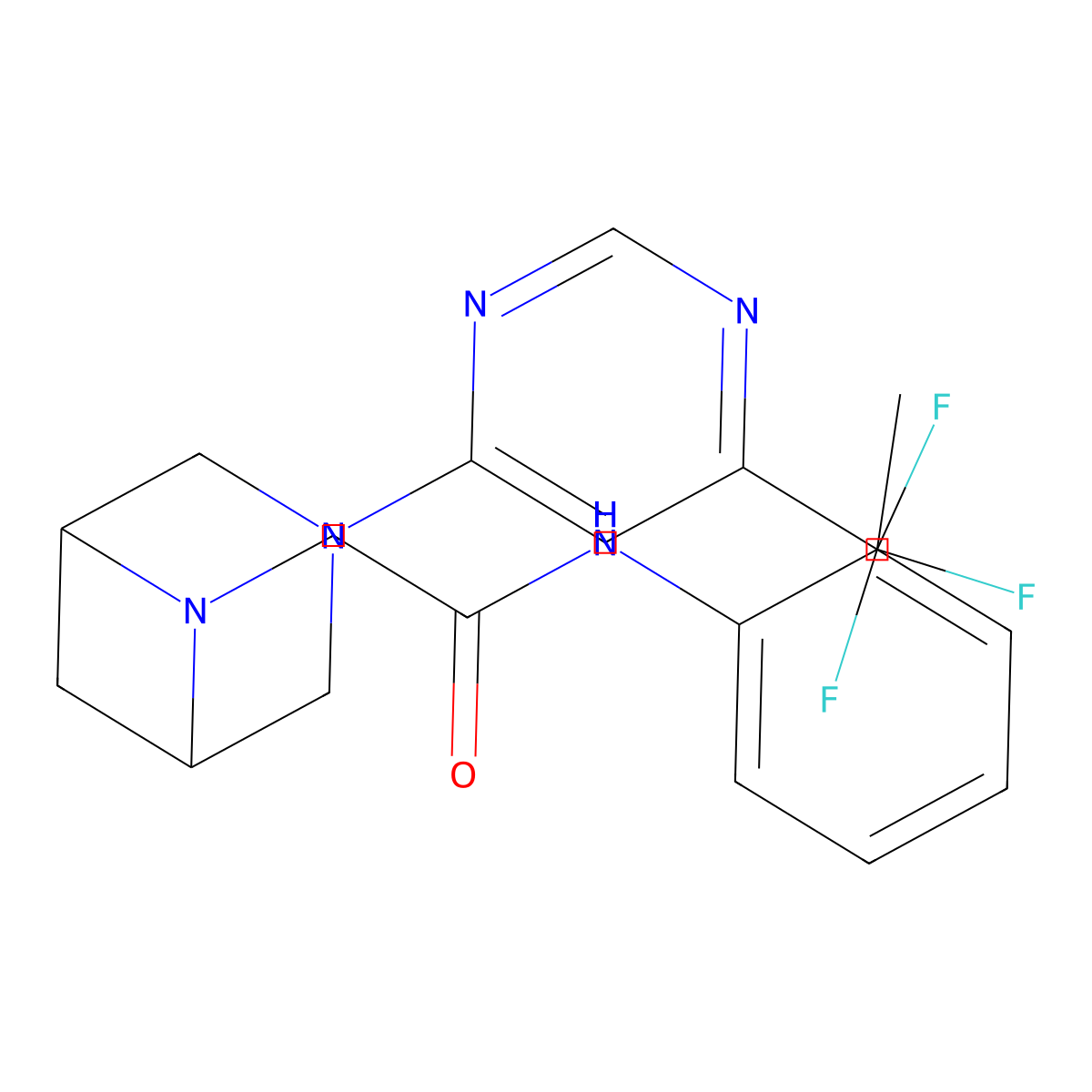 N-(2-methylphenyl)-2-{3-[6-(trifluoromethyl)pyrimidin-4-yl]-3,6-diazabicyclo[3.1.1]heptan-6-yl}acetamide molecular structure, CAS 3054616-23-5