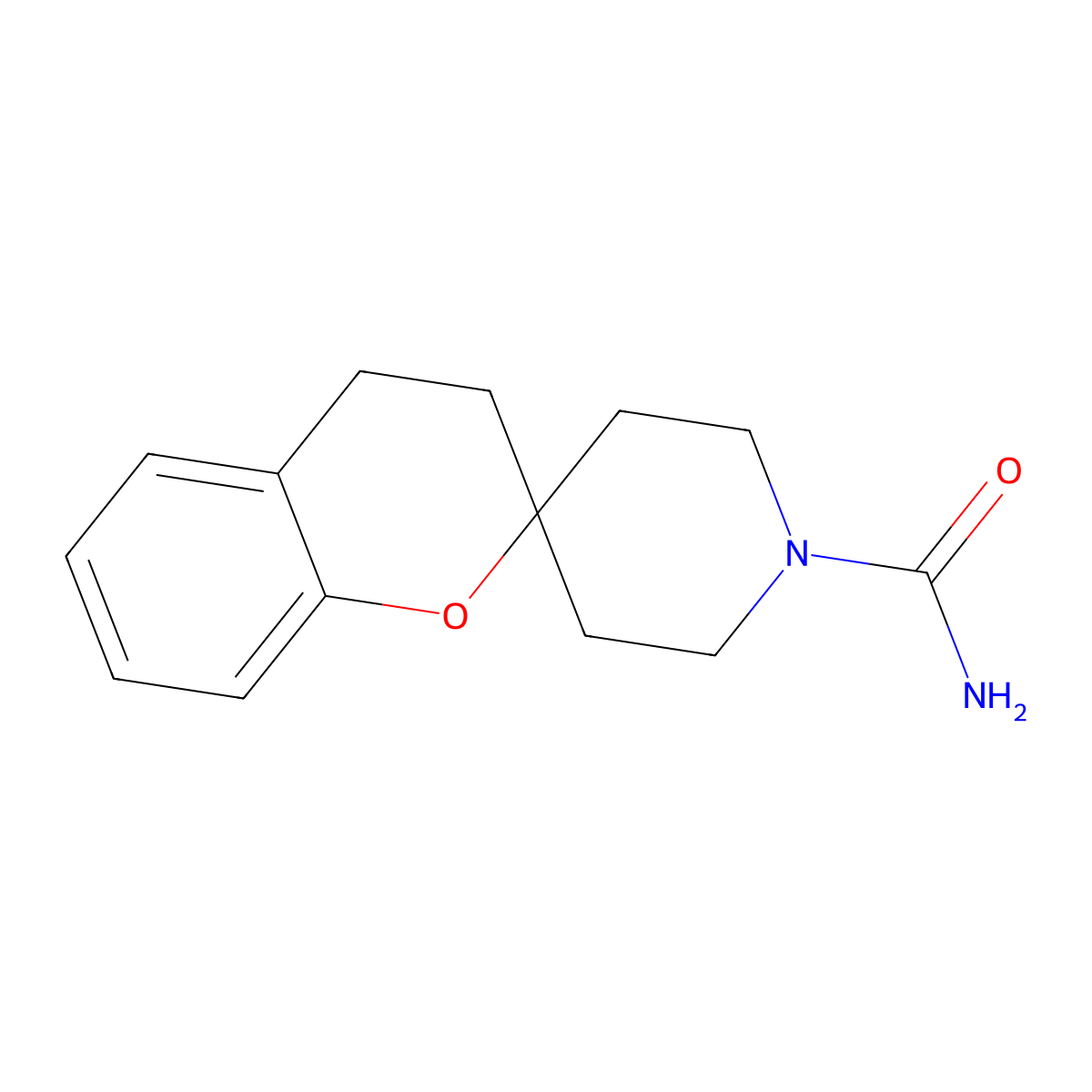 3,4-Dihydrospiro[1-benzopyran-2,4-piperidine]-1-carboxamide molecular structure, CAS 3054616-66-6
