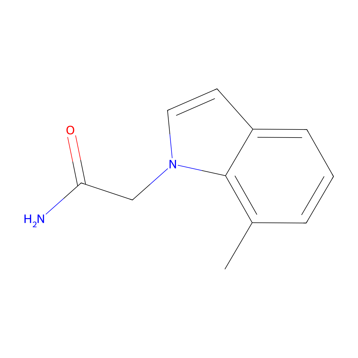 2-(7-methyl-1H-indol-1-yl)acetamide molecular structure, CAS 3054619-67-6
