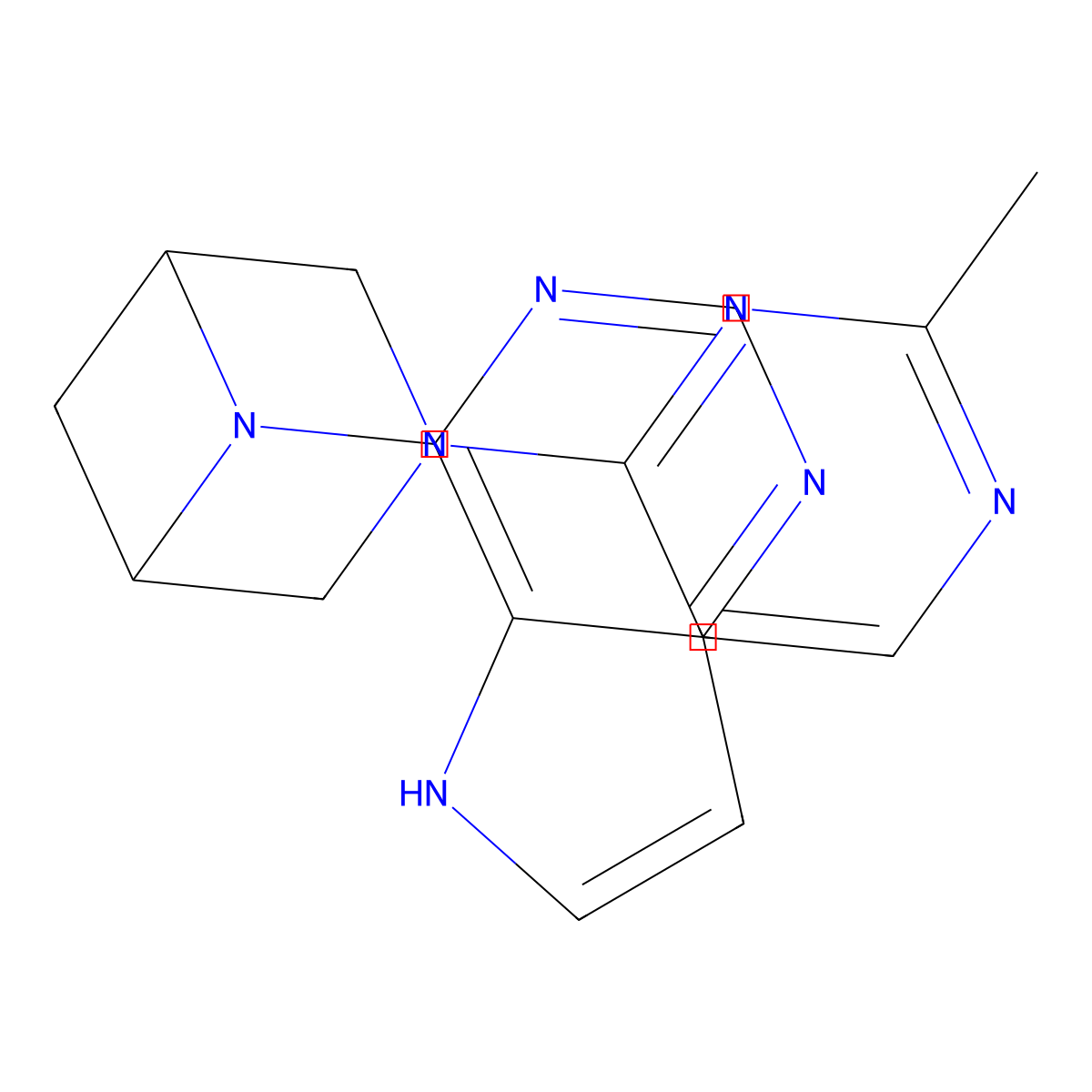 3-(2-methylpyrimidin-4-yl)-6-{5H-pyrrolo[3,2-d]pyrimidin-4-yl}-3,6-diazabicyclo[3.1.1]heptane molecular structure, CAS 3054620-04-8
