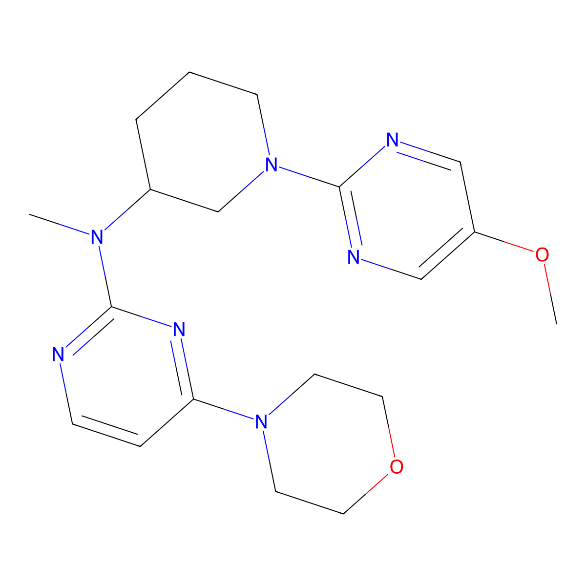 N-(1-{2-tert-butylpyrazolo[1,5-a]pyrazin-4-yl}piperidin-3-yl)-4-(morpholin-4-yl)pyrimidin-2-amine molecular structure, CAS 3054620-65-1