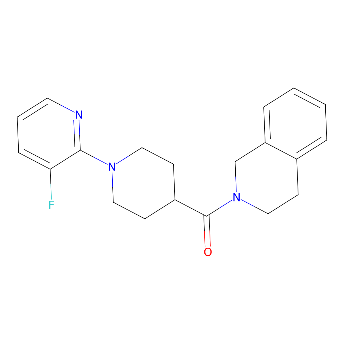 2-[1-(3-Fluoropyridin-2-yl)piperidine-4-carbonyl]-1,2,3,4-tetrahydroisoquinoline molecular structure, CAS 3054621-04-1