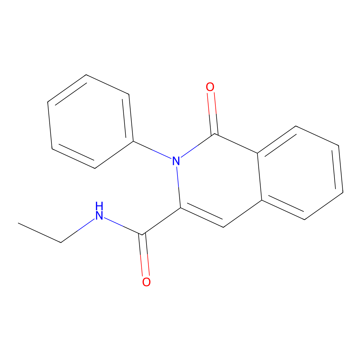 N-ethyl-1-oxo-2-phenyl-1,2-dihydroisoquinoline-3-carboxamide molecular structure, CAS 3054621-90-5