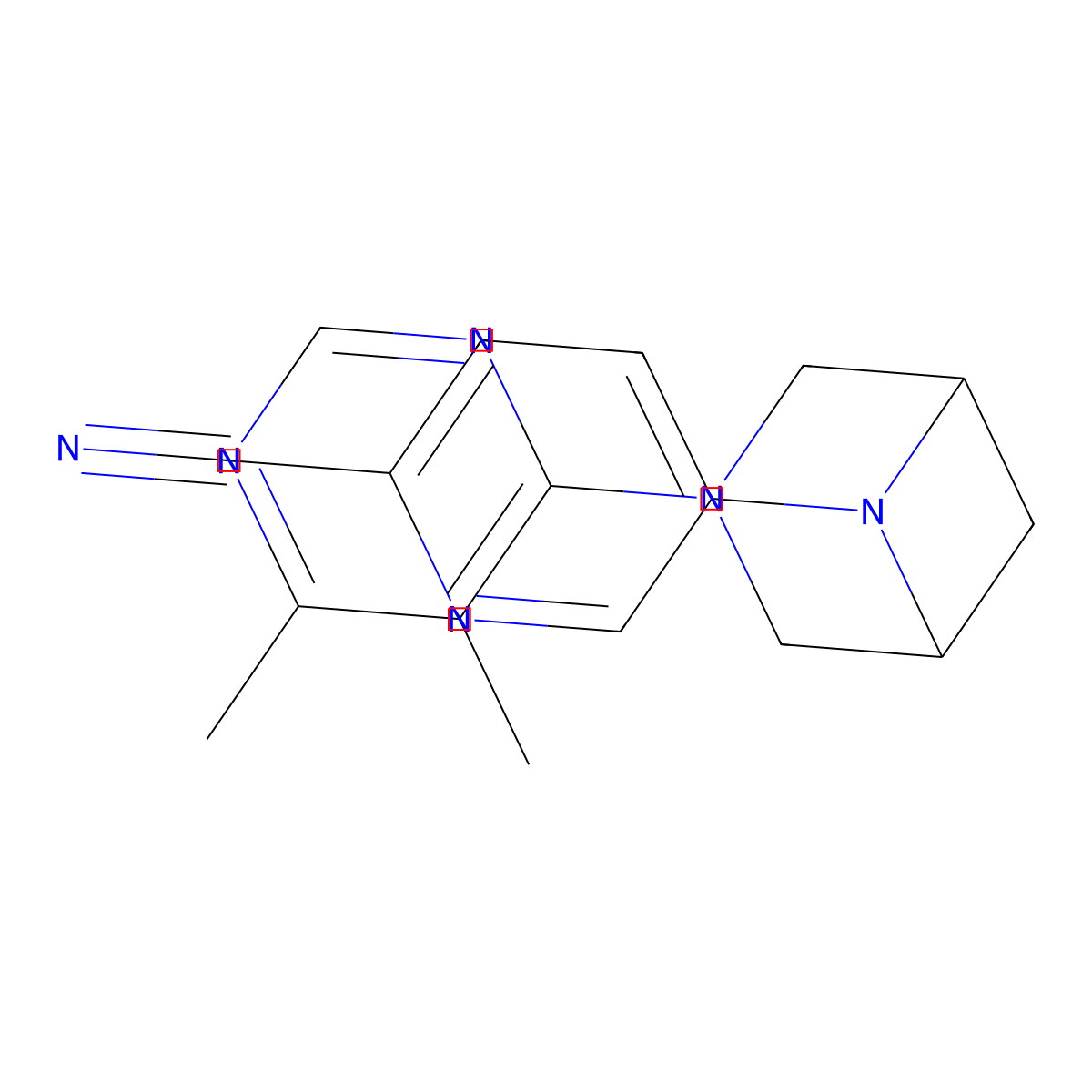 5-[3-(5,6-Dimethylpyrimidin-4-yl)-3,6-diazabicyclo[3.1.1]heptan-6-yl]pyridine-2-carbonitrile molecular structure, CAS 3054623-63-8