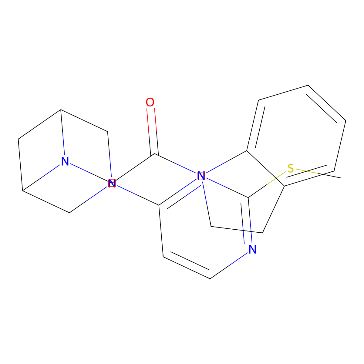 1-(2,3-dihydro-1H-indol-1-yl)-2-{3-[2-(methylsulfanyl)pyrimidin-4-yl]-3,6-diazabicyclo[3.1.1]heptan-6-yl}ethan-1-one molecular structure, CAS 3054624-15-3