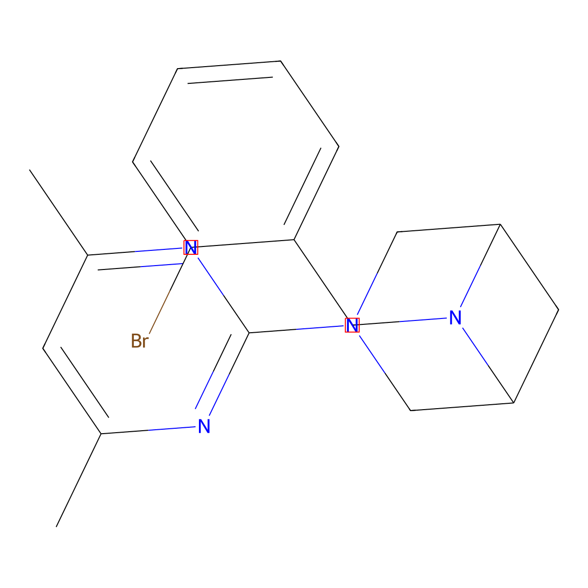 6-[(2-Bromophenyl)methyl]-3-(4,6-dimethylpyrimidin-2-yl)-3,6-diazabicyclo[3.1.1]heptane molecular structure, CAS 3054624-26-6
