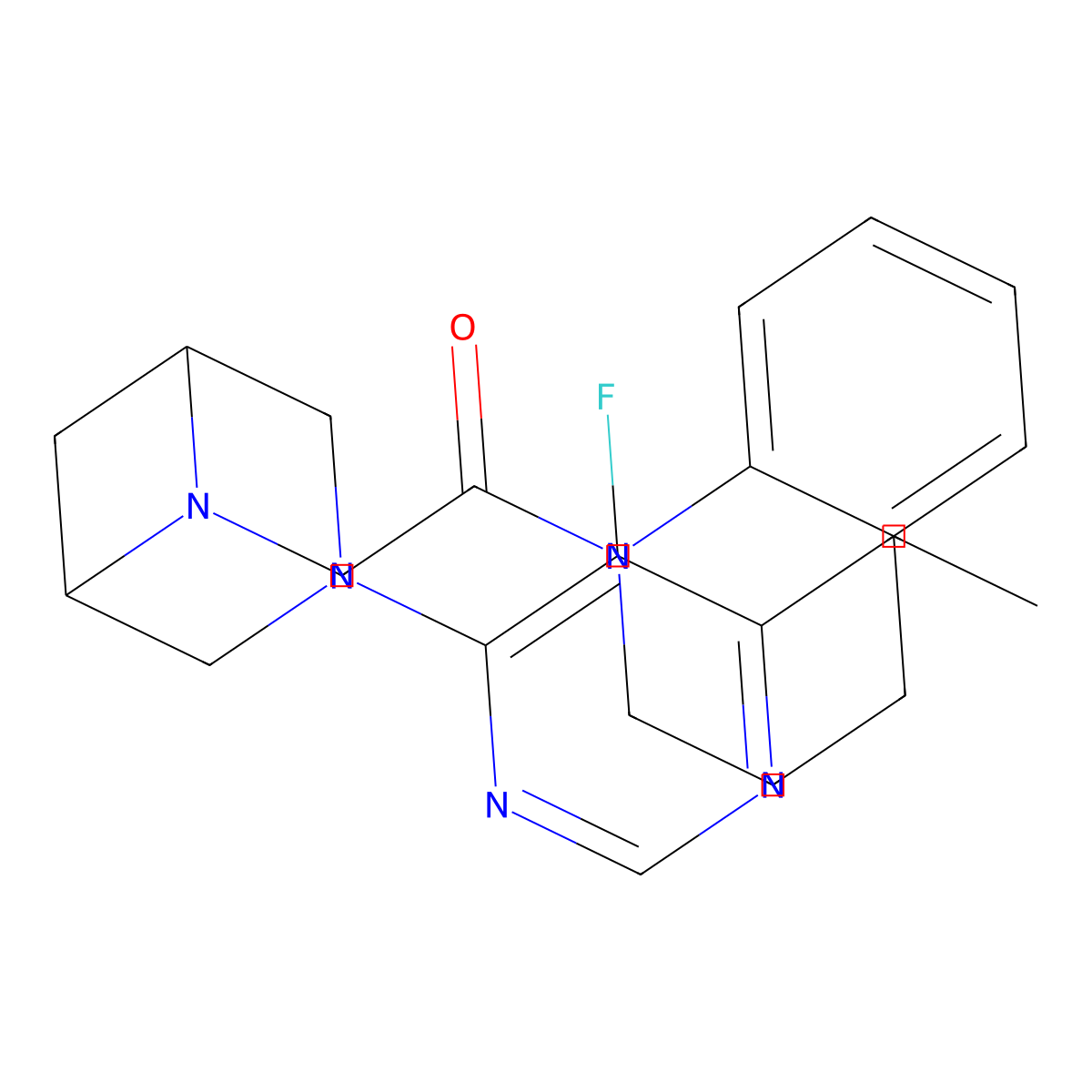2-[3-(6-Ethyl-5-fluoropyrimidin-4-yl)-3,6-diazabicyclo[3.1.1]heptan-6-yl]-1-(1,2,3,4-tetrahydroquinolin-1-yl)ethan-1-one molecular structure, CAS 3054624-37-9