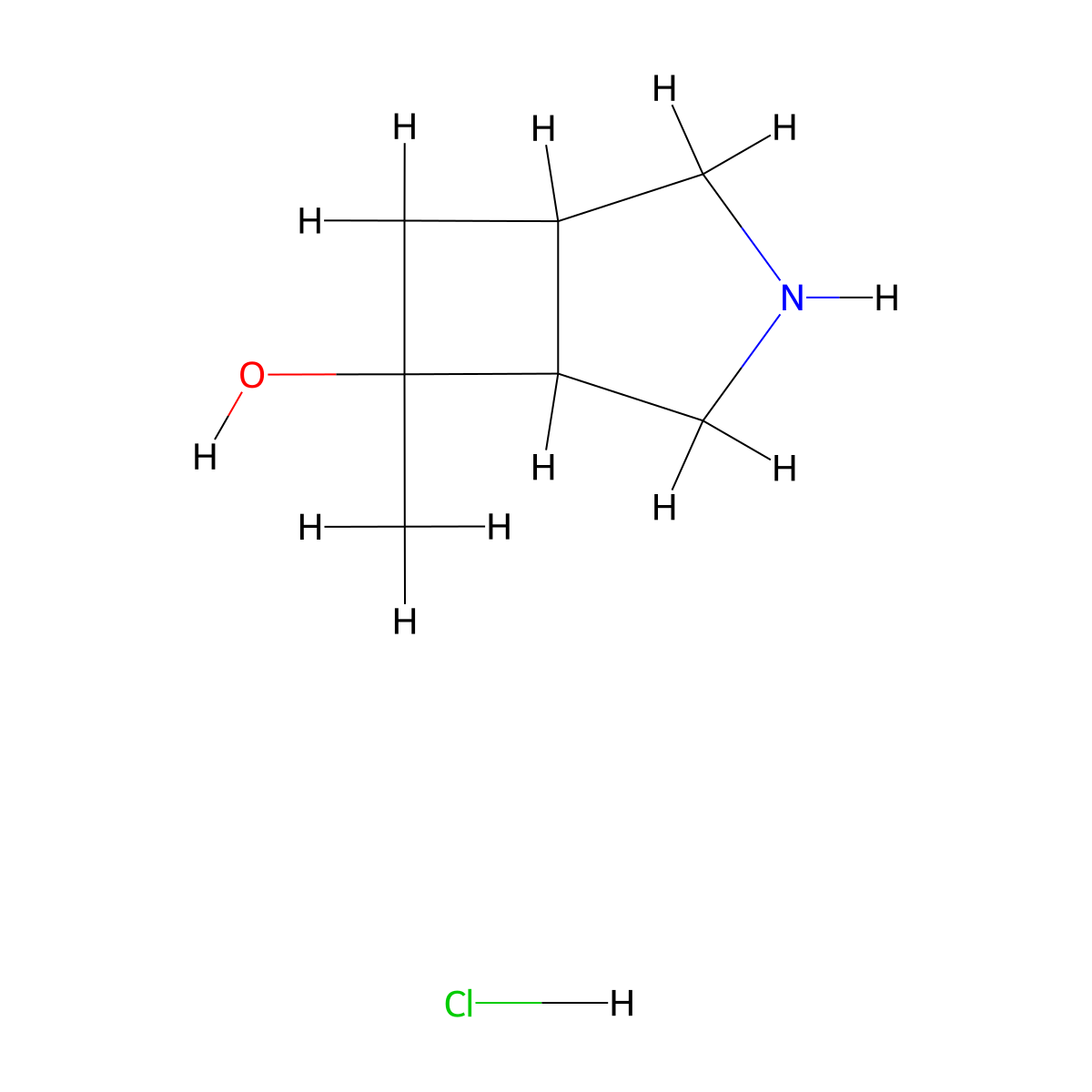 6-Methyl-3-azabicyclo[3.2.0]heptan-6-ol hydrochloride molecular structure, CAS 3054625-66-7