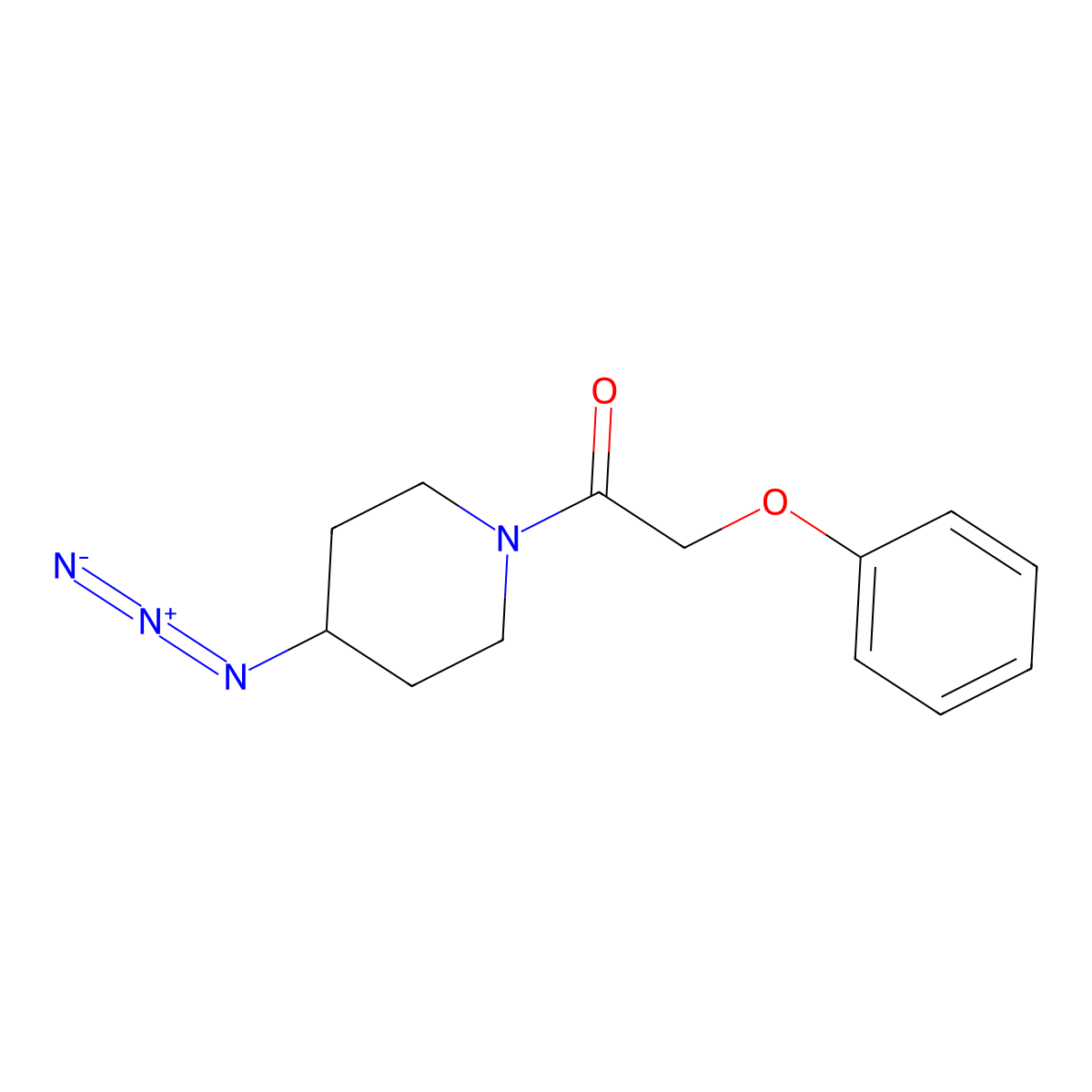 1-(4-Azidopiperidin-1-yl)-2-phenoxyethan-1-one molecular structure, CAS 3054626-53-5