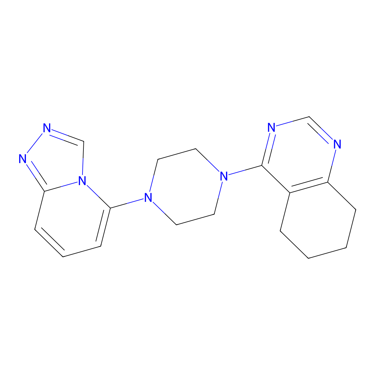 4-(4-{[1,2,4]Triazolo[4,3-a]pyridin-5-yl}piperazin-1-yl)-5,6,7,8-tetrahydroquinazoline molecular structure, CAS 3054626-90-0