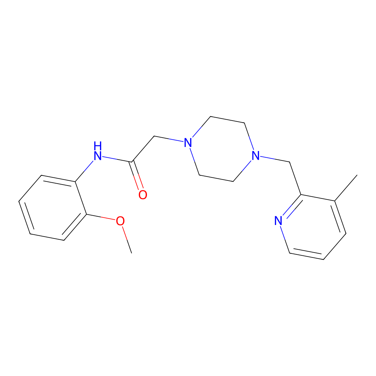 N-(2-methoxyphenyl)-2-{4-[(3-methylpyridin-2-yl)methyl]piperazin-1-yl}acetamide molecular structure, CAS 3054628-02-0