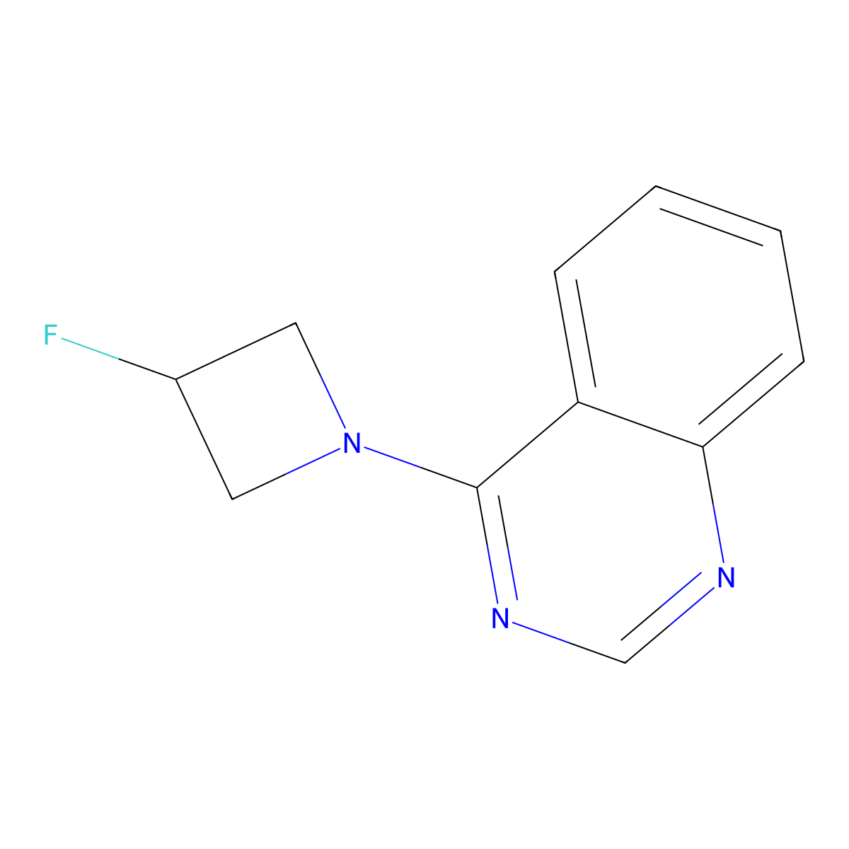 4-(3-Fluoroazetidin-1-yl)quinazoline molecular structure, CAS 3054631-18-1