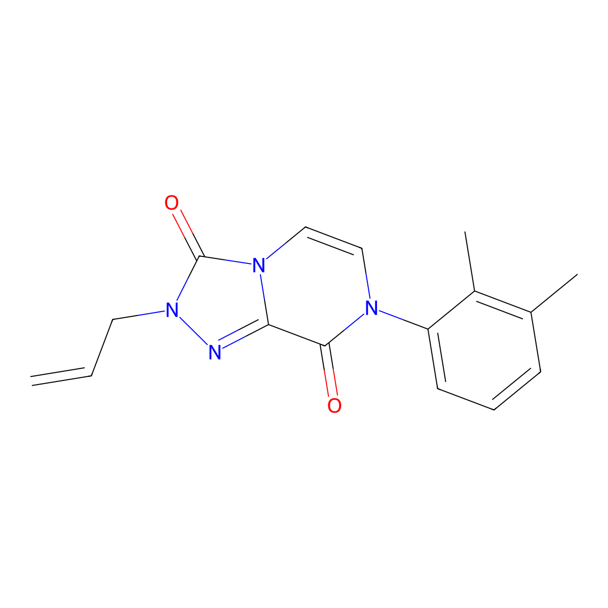 7-(2,3-dimethylphenyl)-2-(prop-2-en-1-yl)-2H,3H,7H,8H-[1,2,4]triazolo[4,3-a]pyrazine-3,8-dione molecular structure, CAS 3054635-73-0