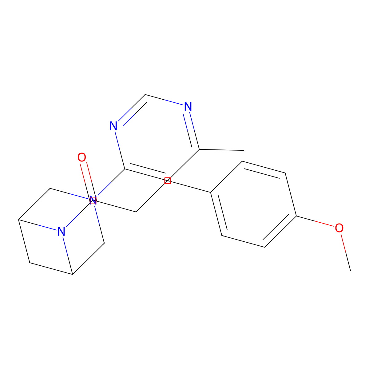 3-(4-Methoxyphenyl)-1-[3-(6-methylpyrimidin-4-yl)-3,6-diazabicyclo[3.1.1]heptan-6-yl]propan-1-one molecular structure, CAS 3054636-25-5