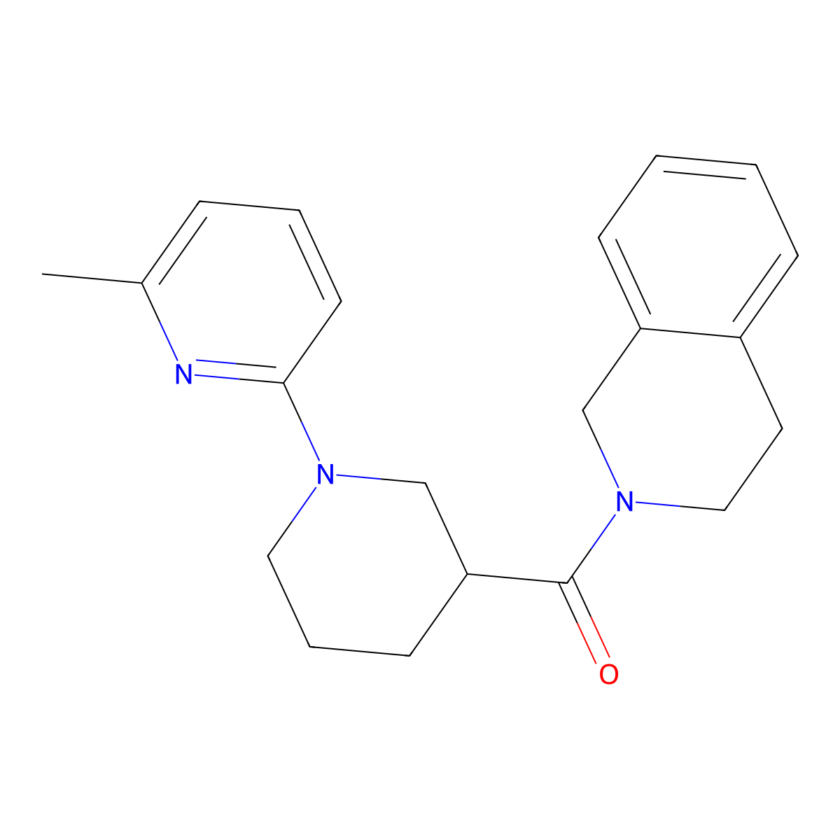 2-[1-(6-Methylpyridin-2-yl)piperidine-3-carbonyl]-1,2,3,4-tetrahydroisoquinoline molecular structure, CAS 3054636-35-7