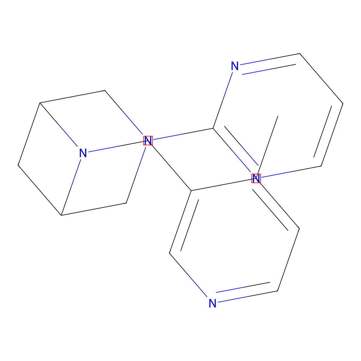6-[(4-Methylpyridin-3-yl)methyl]-3-(pyrimidin-2-yl)-3,6-diazabicyclo[3.1.1]heptane molecular structure, CAS 3054637-51-0