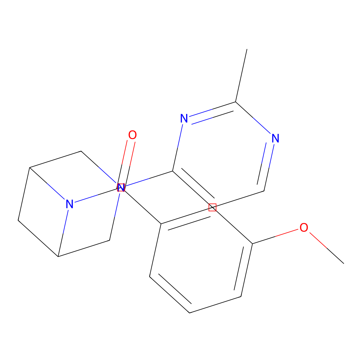 6-(3-Methoxybenzoyl)-3-(2-methylpyrimidin-4-yl)-3,6-diazabicyclo[3.1.1]heptane molecular structure, CAS 3054638-29-5