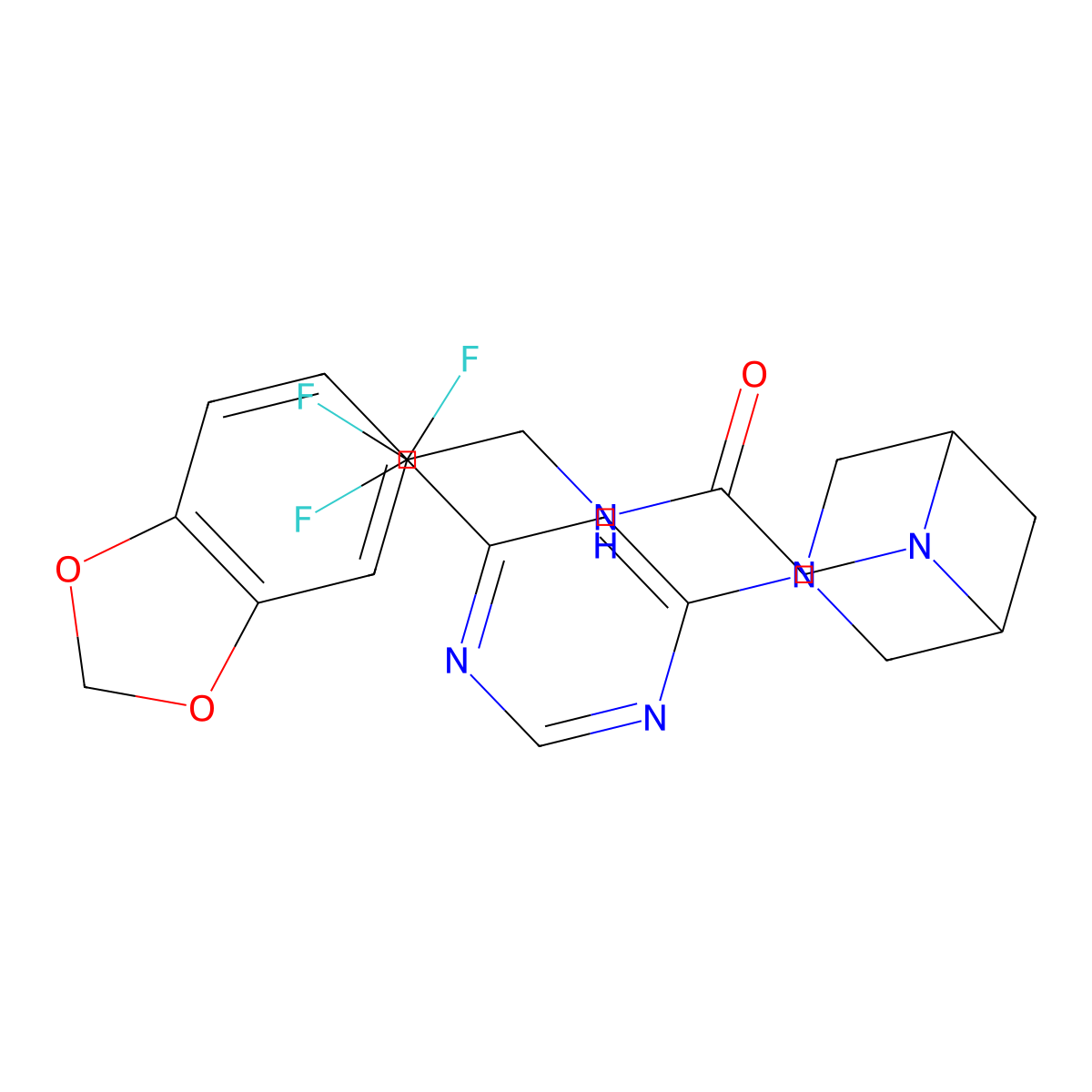 N-[(2H-1,3-benzodioxol-5-yl)methyl]-2-{3-[6-(trifluoromethyl)pyrimidin-4-yl]-3,6-diazabicyclo[3.1.1]heptan-6-yl}acetamide molecular structure, CAS 3054639-61-8