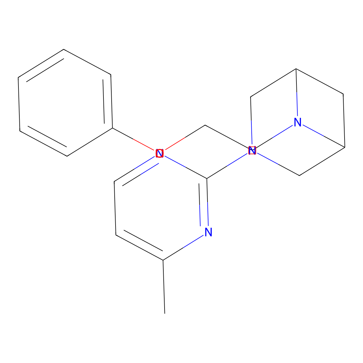 3-(4-Methylpyrimidin-2-yl)-6-(2-phenoxyethyl)-3,6-diazabicyclo[3.1.1]heptane molecular structure, CAS 3054639-92-5