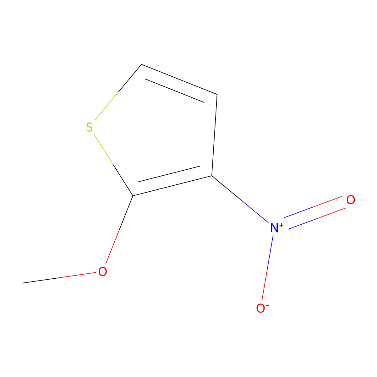 2-Methoxy-3-nitrothiophene molecular structure, CAS 30549-14-5