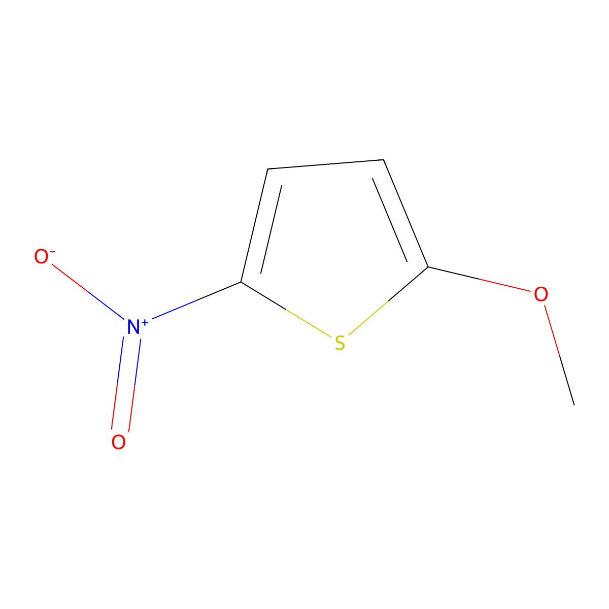2-Methoxy-5-nitrothiophene molecular structure, CAS 30549-16-7