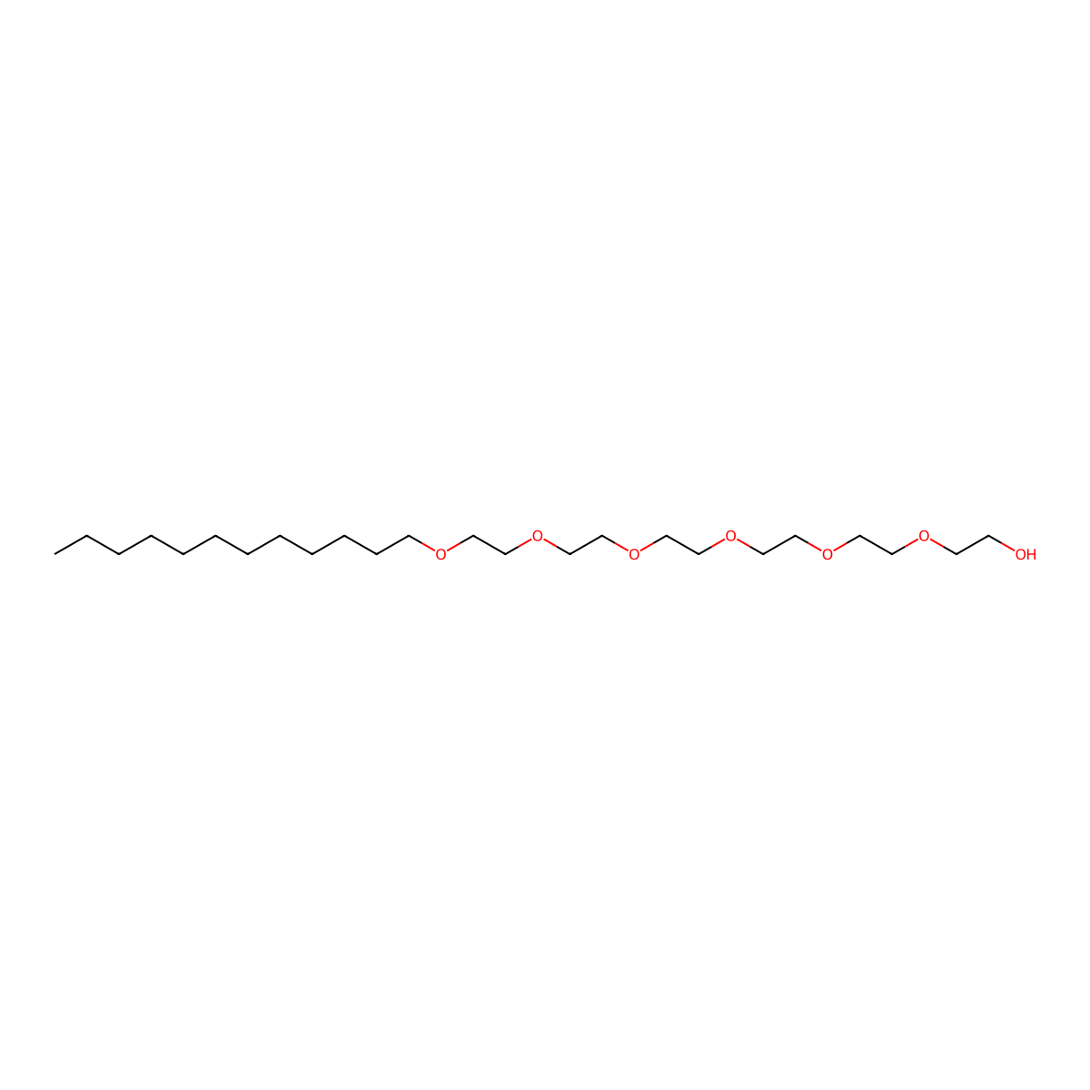 3,6,9,12,15,18-Hexaoxatriacontan-1-ol molecular structure, CAS 3055-96-7