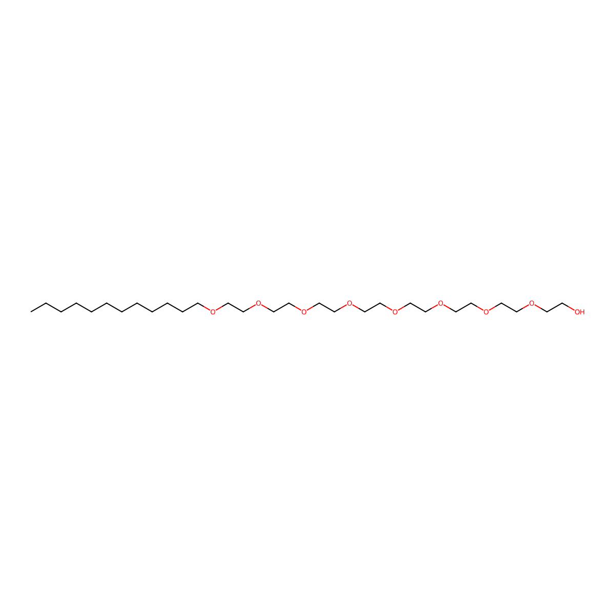 C12E8 molecular structure, CAS 3055-98-9