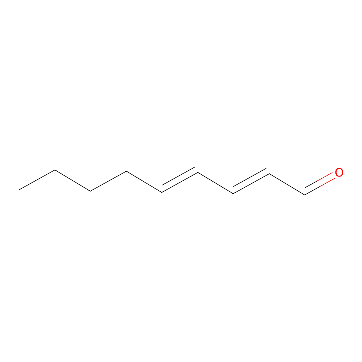 Nona-2,4-dienal molecular structure, CAS 30551-17-8