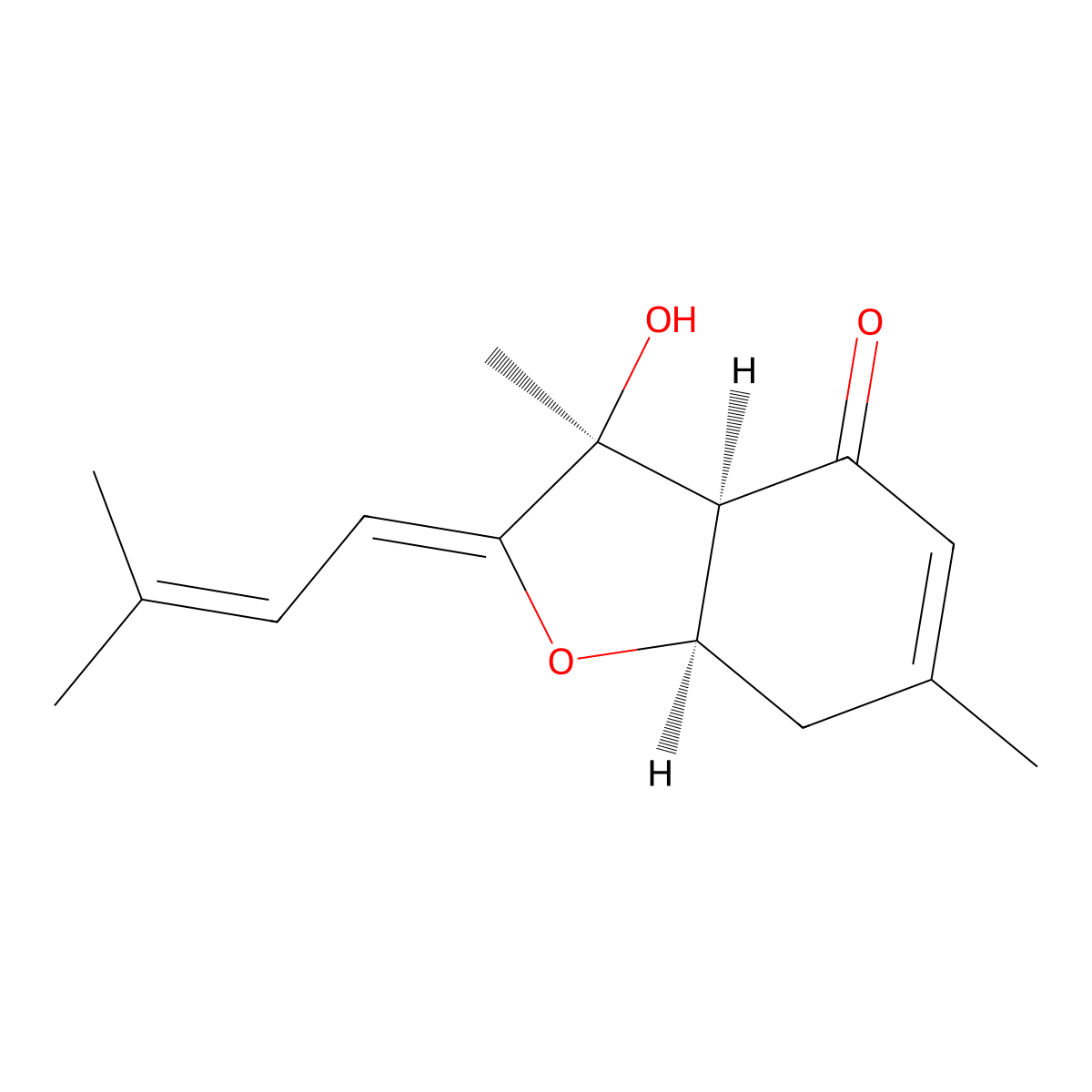 Bisabolangelone molecular structure, CAS 30557-81-4