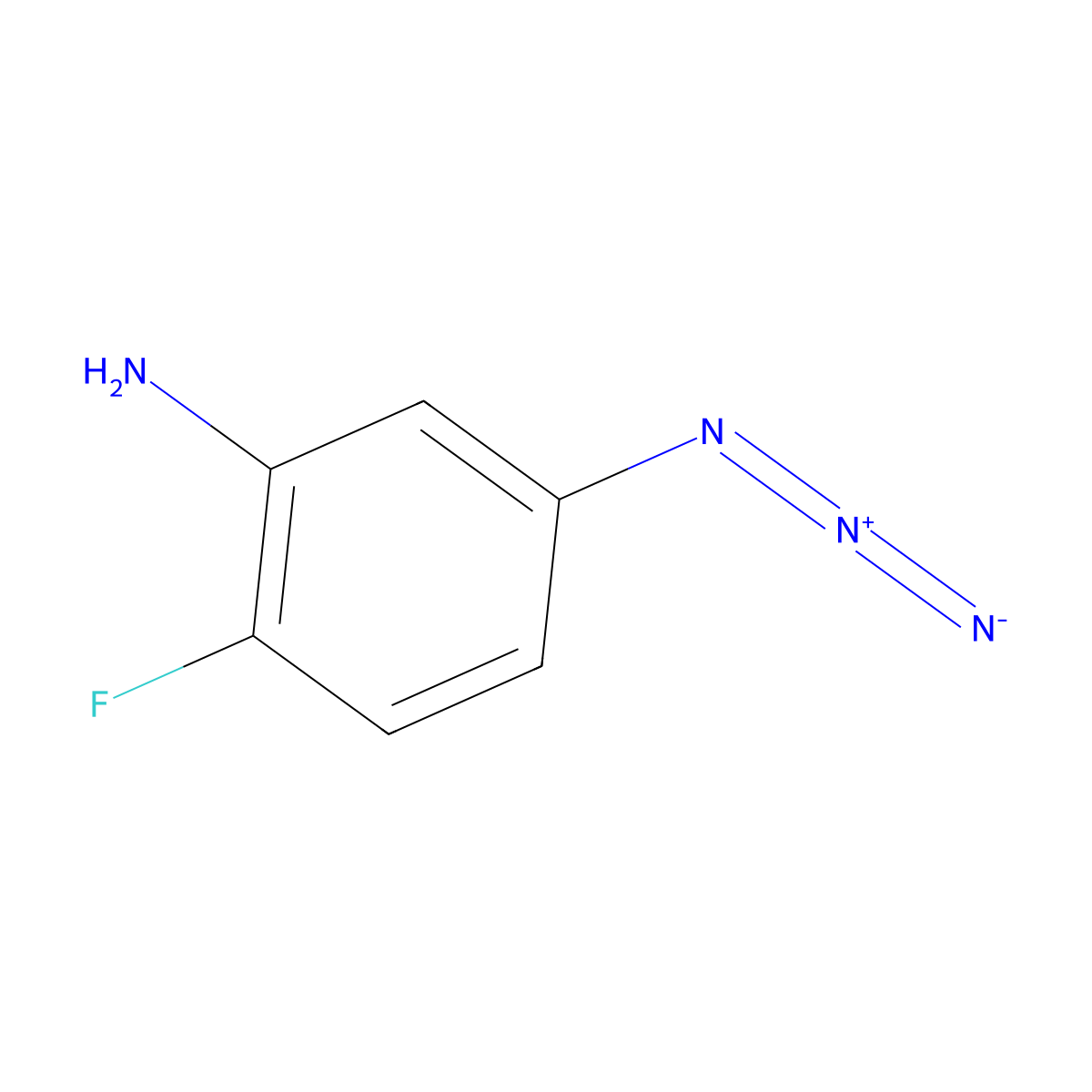 5-Azido-2-fluoroaniline molecular structure, CAS 3055812-74-0